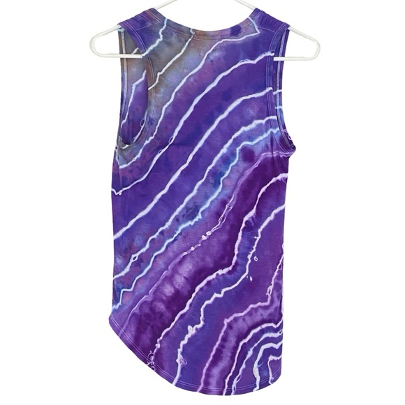 ATM Geode Tie Dye Tank Top Womens Size XS Purple Anthony Thomas Melillo Shirt - Picture 2 of 11